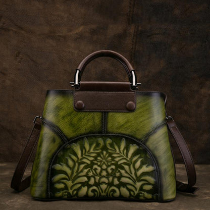 Vintage Leather Hand Made Handbag Crossbody Bag