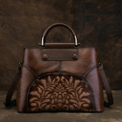 Vintage Leather Hand Made Handbag Crossbody Bag