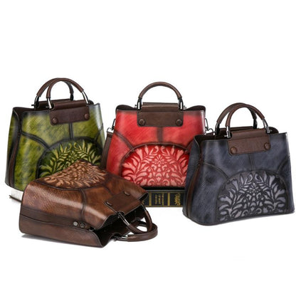 Vintage Leather Hand Made Handbag Crossbody Bag