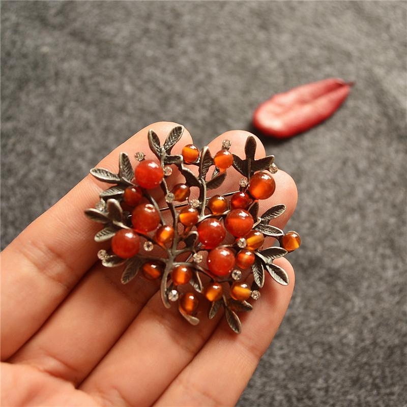 Vintage Pattern Tree Alloy Long Necklace