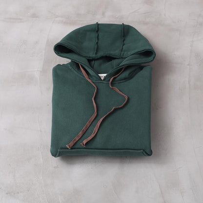 Warm Fabric Stitching Casual Hooded Dress