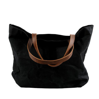 Waterproof Simple Rayon Shoulder Canvas Handbag