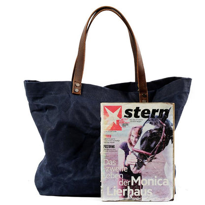 Waterproof Simple Rayon Shoulder Canvas Handbag