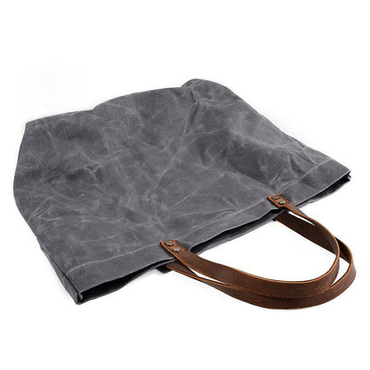 Waterproof Simple Rayon Shoulder Canvas Handbag