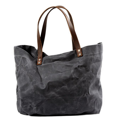 Waterproof Simple Rayon Shoulder Canvas Handbag