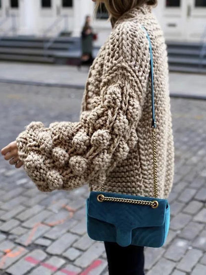 Hollow Knitting Cardigan Sweater