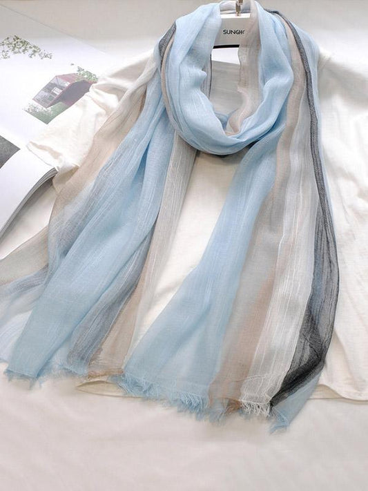Gradient Sun Protection Shawl Scarf