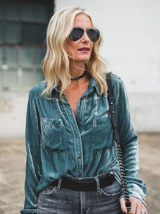 Fashion Long Sleeves Blouse Shirt Tops