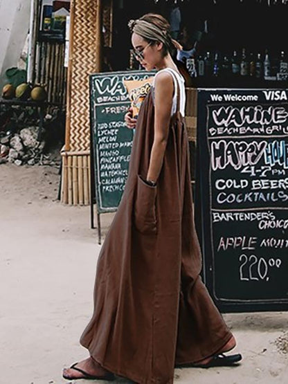 Loose Comfortable Cotton Jumpsuit