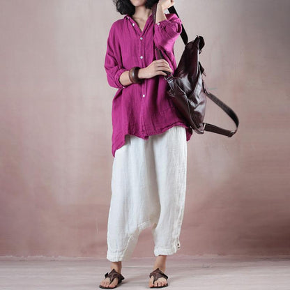 White Casual Women Summer Pants