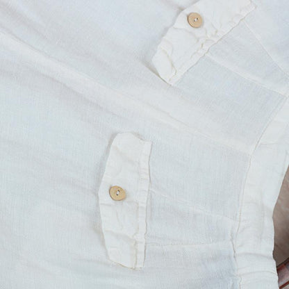 White Casual Women Summer Pants