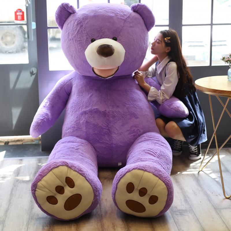 Wholesale 1m-2.6m American Giant Bear Skin Teddy Bear Soft Plush Toys For Children Baby Brinquedos Good Quality Cheap Price