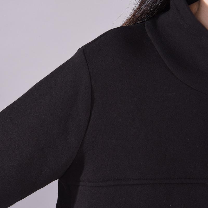 Winter Casual Padded Thick Spliced Dress