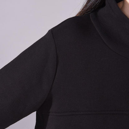 Winter Casual Padded Thick Spliced Dress