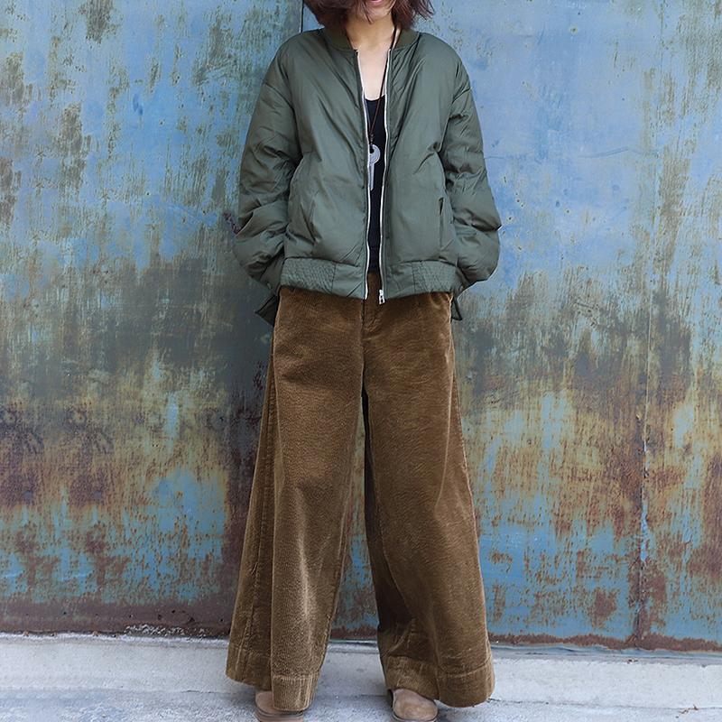 Plus Size - Winter Casual Thermal Wide Leg Pants