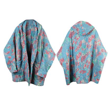 Winter Loose Printed Retro Padded Coat