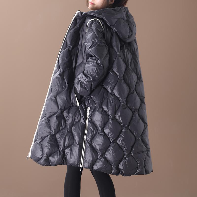 Winter New Pure Color Hooded Down Coat