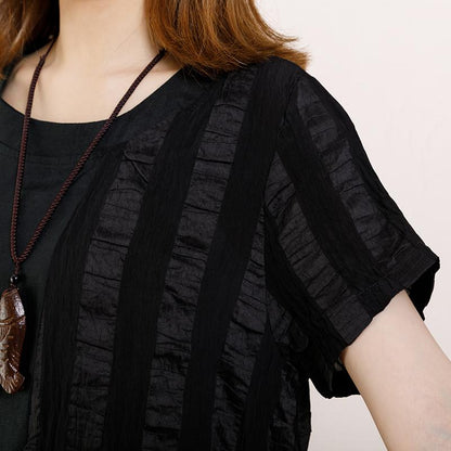 Round Neck Casual Patchwork Summer Dress