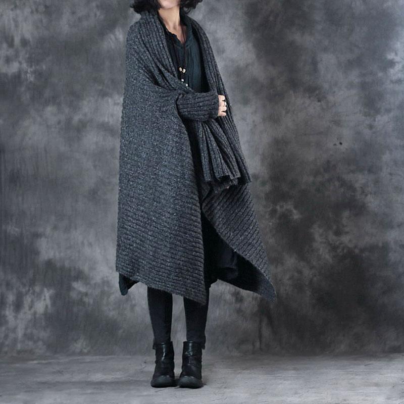 Women Batwing Sleeve Loose Cloak Cardigan Coat