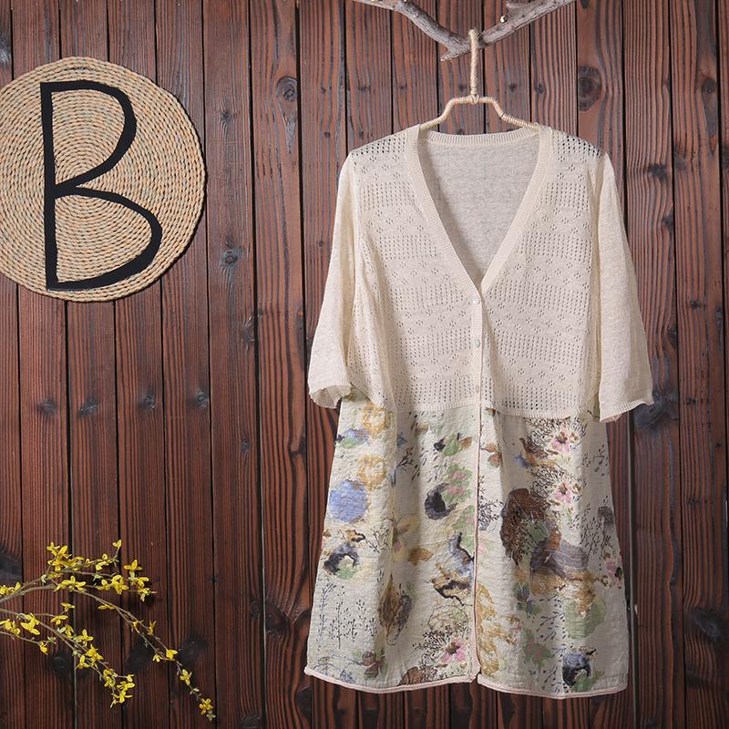 Women Cardigan Casual Hollow Out Shirt