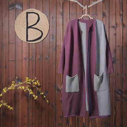 Women Casual Long Sleeves Knitted Coat