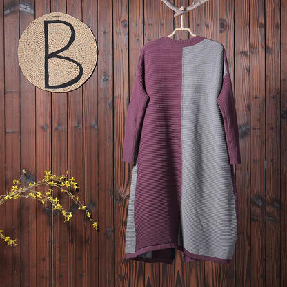 Women Casual Long Sleeves Knitted Coat