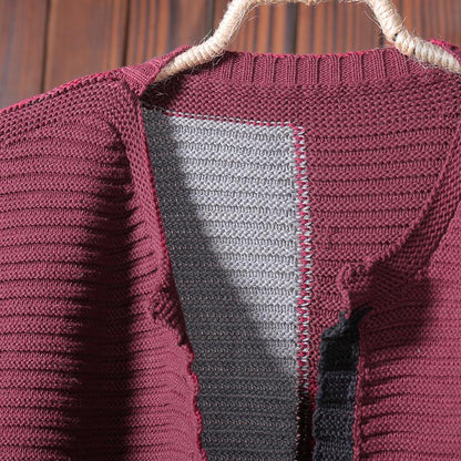 Women Casual Long Sleeves Knitted Coat