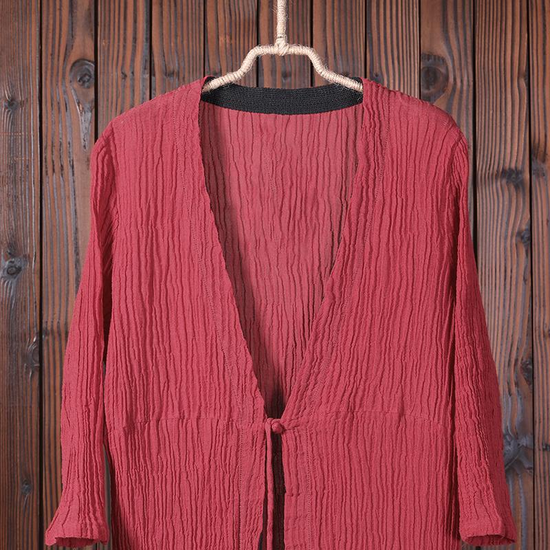 Women Casual V-neck Lacing Summer Top