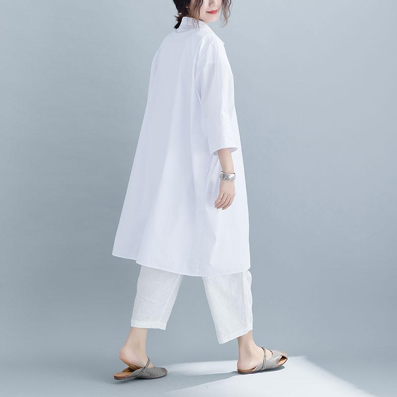 Women Cotton Seven Percent Sleeve Shirt