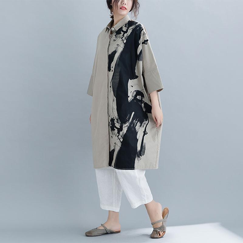 Women Cotton Seven Percent Sleeve Shirt