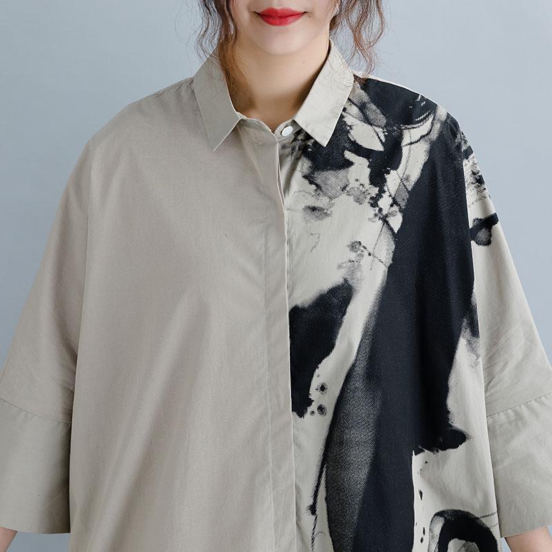 Women Cotton Seven Percent Sleeve Shirt
