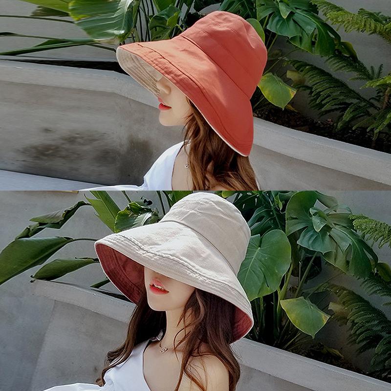 Women Double Sided Summer Casual Hat