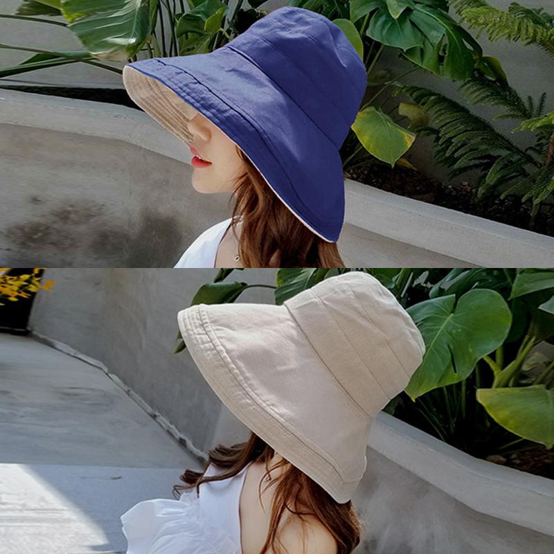 Women Double Sided Summer Casual Hat