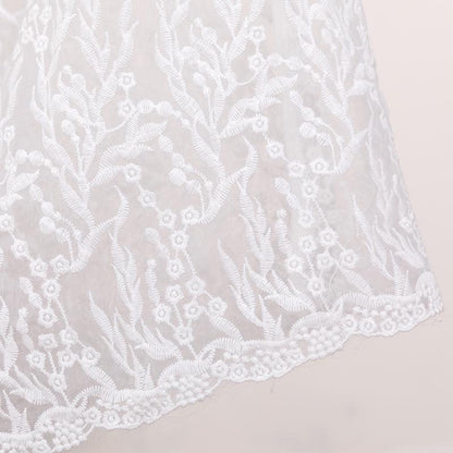 Women Floral Lace Wrist Sleeve Elegant Dress