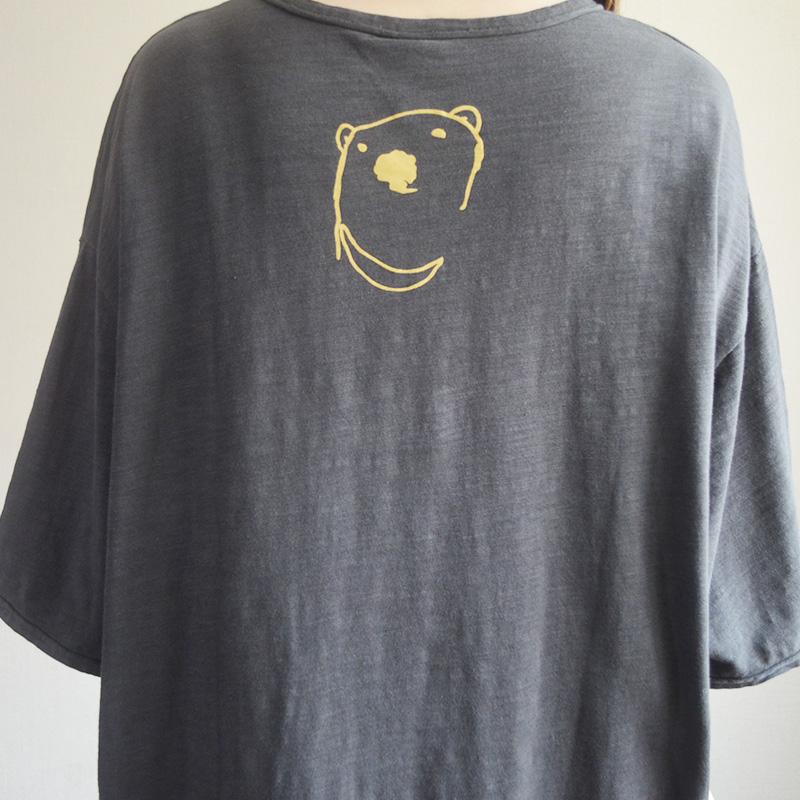 Women Half Sleeve Cartoon Mid-Long Top