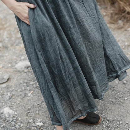 Women Half Sleeve Fashion Loose Dress