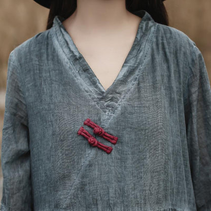 Women Half Sleeve Fashion Loose Dress