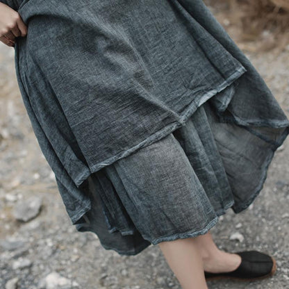 Women Half Sleeve Fashion Loose Dress
