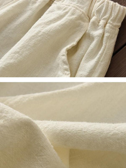 Women Knickerbockers Loose Autumn Linen Pants
