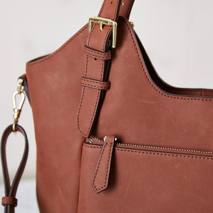 Women Leather Casual Popular Solid Shoulder Bag