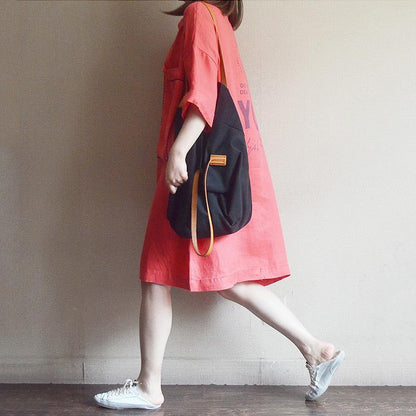 Women Long Button-Down Shirt Casual Loose