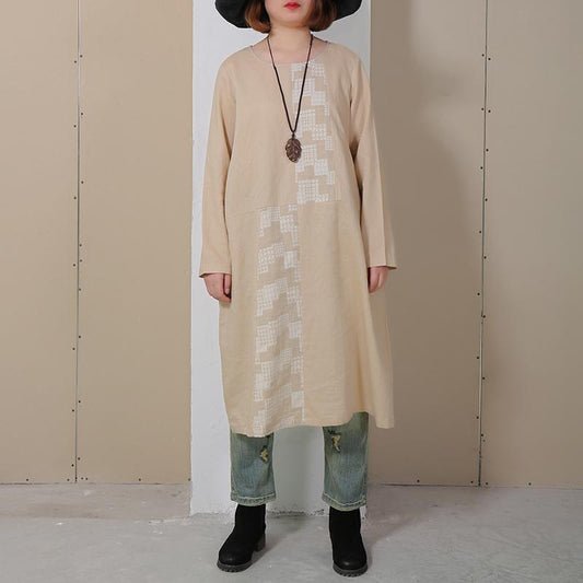 Women Long Sleeve Loose Casual Autumn Dress