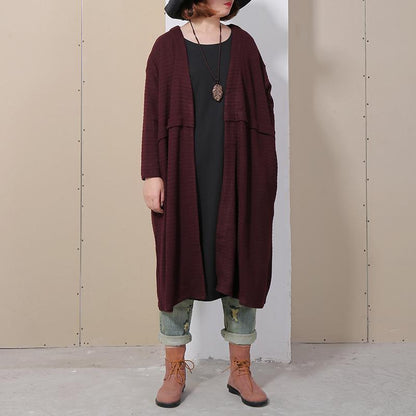 Women Long Sleeve Loose Casual Cardigan Coat