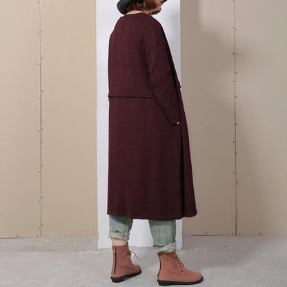 Women Long Sleeve Loose Casual Cardigan Coat