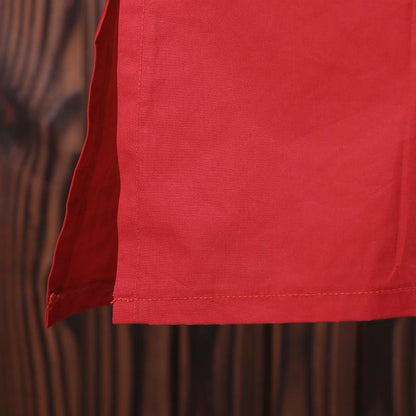 Women Long Sleeve Split Loose Solid Shirt Dress