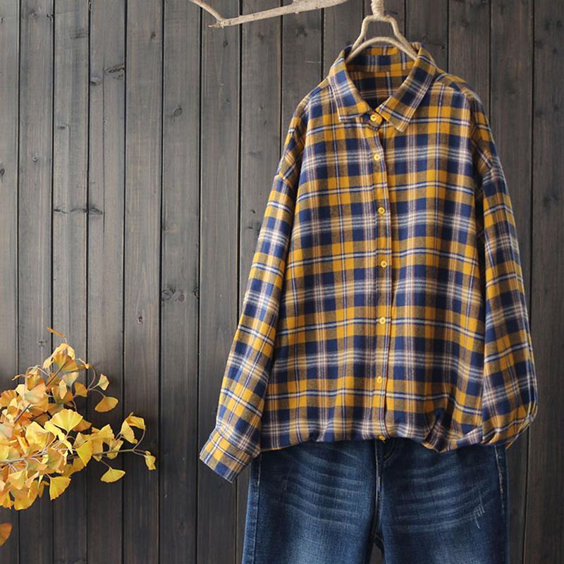 Women Loose Cotton Cardigan Casual Spring Shirt