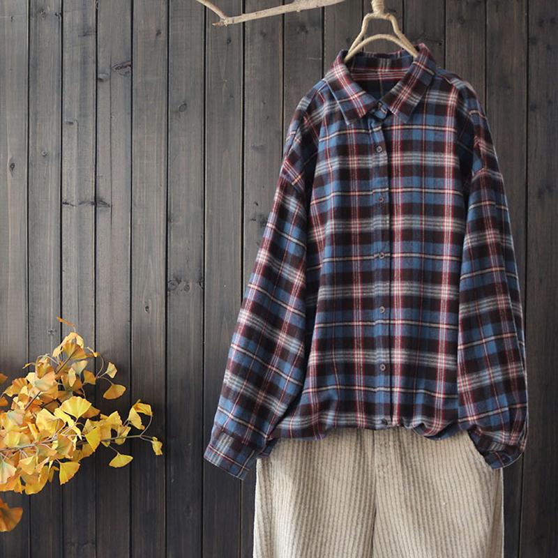 Women Loose Cotton Cardigan Casual Spring Shirt