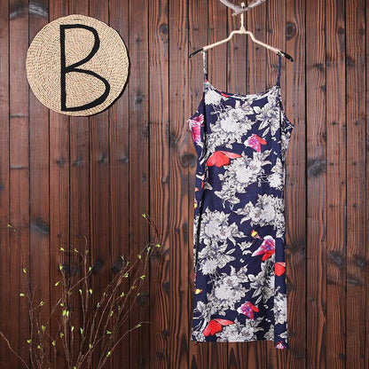 Women Summer Floral Split Casual Two Piece Suit