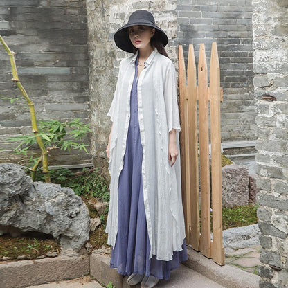Women Solid Color Double-Layer Shirt Coat
