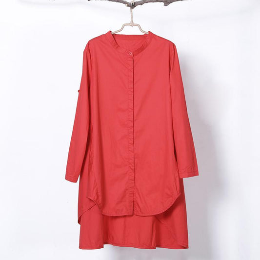 Women Spring Casual Solid Cardigan Long Sleeve Shirt